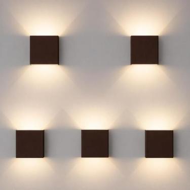 Imagem de Kit 5 Arandela Led Aura 4w 3000k Branco Quente 110v/220v Ip65 a prova 