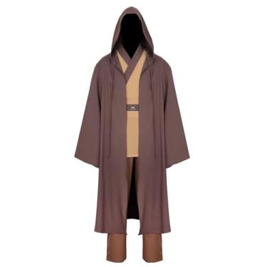 Imagem de TZIISOA Conjunto de túnica masculina com capuz para cosplay adulto fantasia de Halloween, Z3921bn, M