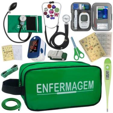 Imagem de Kit De Enfermagem Completo Medidor Glicose Aparelho Pressao - PREMIUM,