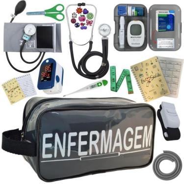 Imagem de Kit De Enfermagem Completo Medidor Glicose Aparelho Pressao - PREMIUM,