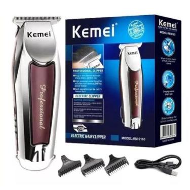 Imagem de Maquina De Acabamento Kemei 9163 S/fio Detalhe Cabelo Barba