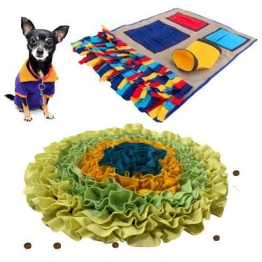 Imagem de Kit brinquedo para cachorro gato kit tapete enriquecimento ambiental f