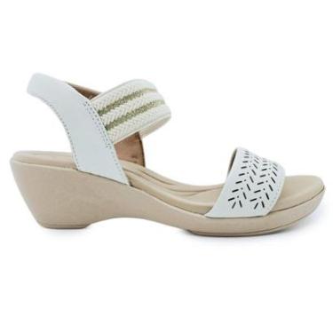 Imagem de Sandália Usaflex Tira em Couro com Recorte Laser e Elástico-Feminino