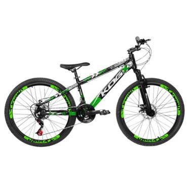 Imagem de Bike kog aro 26 para grau tipo viking hupi gios 1x7 com garfo 29 preto