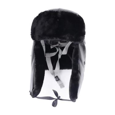 Imagem de Leapiture forro de chapéu duro de inverno, chapéu de segurança, capacete de pelúcia, capa protetora de pelúcia, forrado de lã com óculos, capa facial para o inverno