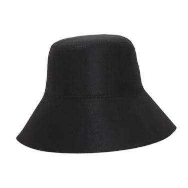 Imagem de WeiLaiKeQi Touca de sauna confortável, portátil, leve e para homens e mulheres. Prática, respirável com proteção para os cabelos. Ideal para presentear, Preto