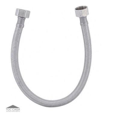 Imagem de Engate Flexível Inox Trançado Alta Pressão 40cm FxF - Roddex