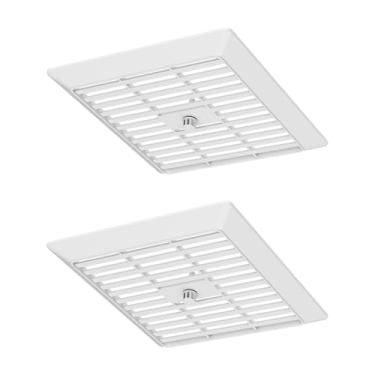 Imagem de Substituição da grelha/tampa do ventilador de ventilação do banheiro G686N, compatível com os modelos Broan-NuTone 686, enseada do exaustor branco durável (pacote com 2)