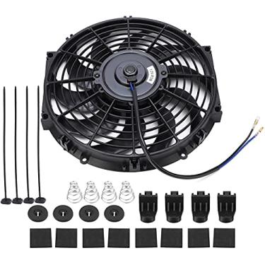 Imagem de Leapiture 12 Polegada Carro Universal Slim Push Pull Ventilador de Refrigeração do Motor Elétrico 12V com Kit de Montagem