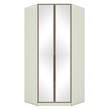 Imagem de Guarda Roupa Modulado Canto Closet Seletto 2 Portas Areia/Jequitibá co
