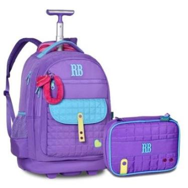 Imagem de Mochila Rodinhas com Estojo Box Kit Rebecca Bonbon Premium-Feminino