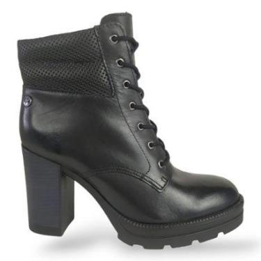 Imagem de Bota Coturno Feminina Bottero de Couro com Salto Alto-Feminino