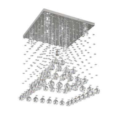 Imagem de Lustre De Cristal  Piramide 42Cm  L302