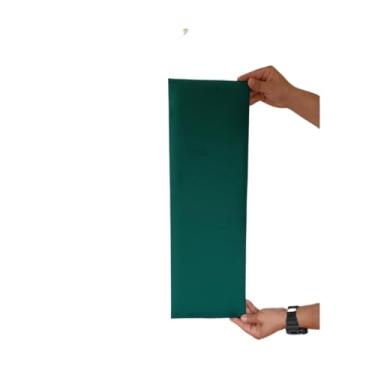 Imagem de Kit 10 Cabeceiras de Cama Estofadas 60x20 cm Modular Autocolante para Cama Casal King(VERDE)