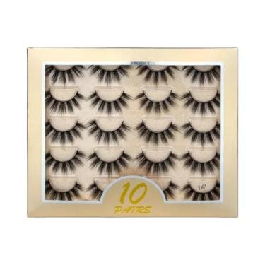 Imagem de Cílios Postiços Dramáticos E Volumosos 3D De Visom Sintético, 3/10 Par