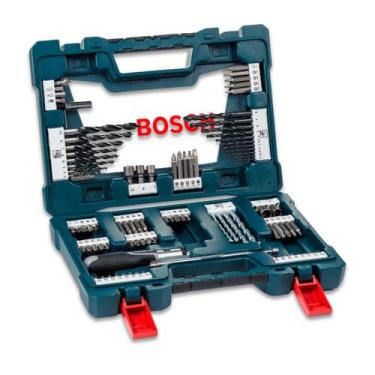 Imagem de Kit V Line Bosch 91 Peças Brocas e Pontas com Revestimento Titânio Est