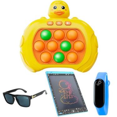 Imagem de pop it eletronico + lousa magica + caneta + relogio + oculos prova dag