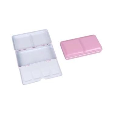 Imagem de Caixa De Paleta De Aquarela Portátil Mini, Estojo Vazio Para Tintas, B