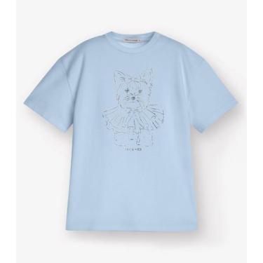 Imagem de Camiseta Meia Malha Trick Nick Azul, 8, Azul
