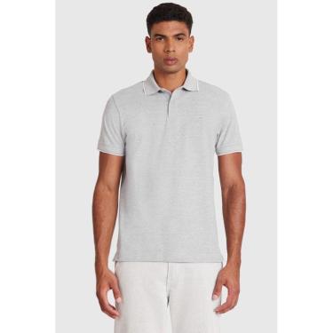 Imagem de Polo Aramis Básica Gola 3 Frisos Cinza Mescla Com Gelo-Masculino