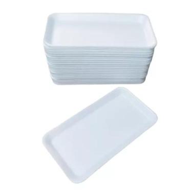 Imagem de Bandeja Isopor B4 Rasa Branca Crl004 27,5x15x1,4cm 200 Unid - Copobras