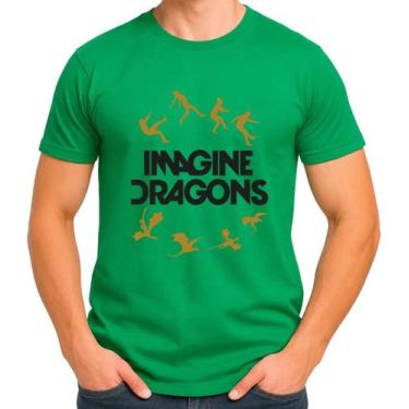 Imagem de Camisa Camiseta de Algodão Masculina Feminina Unissex Banda Imagine Dr