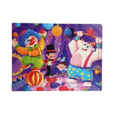 Imagem de Quebra-Cabeça 3D De Madeira Colorido Com 60 Peças, Brinquedo Educativo