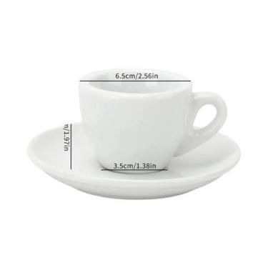 Imagem de Xícaras De Espresso De Cerâmica 50ML: Design Robusto E Isolamento Dura