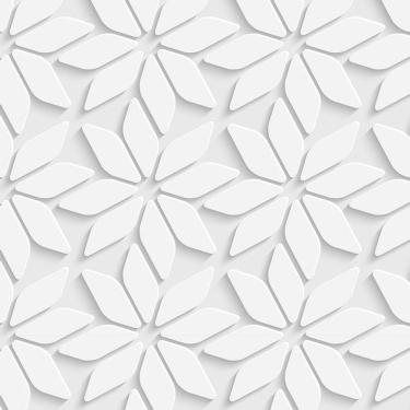 Imagem de Papel De Parede 3D Floral Pequeno Geometrico Adesivo Quarto
