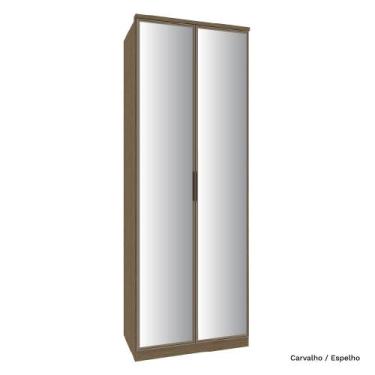 Imagem de Guarda Roupa Modulado 02 Portas de Vidro 234cm 03 Gavetas Setiba - Móv