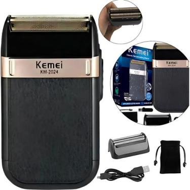 Imagem de Aparador Shaver Kemei KM-2024, Máquina Bivolt e Profissional para Cort