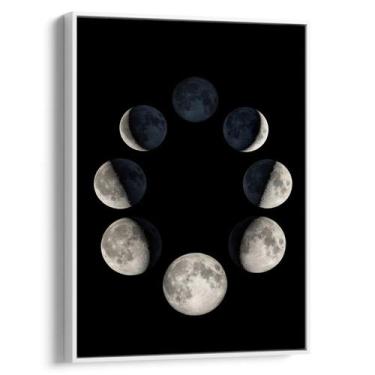 Imagem de Quadro decorativo Fases da Lua Circular - Art Canvas, 200 x 130 cm, Br