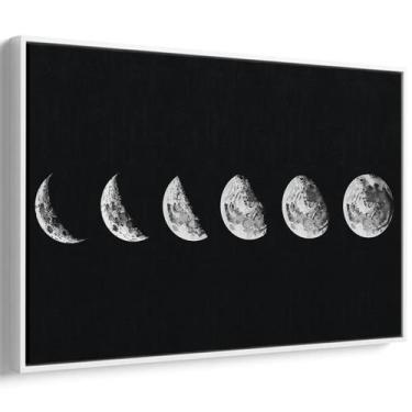 Imagem de Quadro decorativo Fases da Lua Ascendente Pintura - Art Canvas, 60 x 4