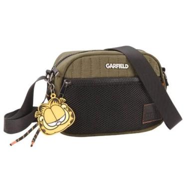 Imagem de Bolsa Garfield Feminina Transversal Pequena Nylon GF2963 - Semax, Verd
