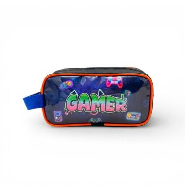 Imagem de Estojo Infantil Escolar Duplo Reforçado Premium Menino Masculino Crist