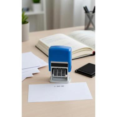 Imagem de Carimbo Datador Automático Personalizável 4mm - Data Essenci - Congrat