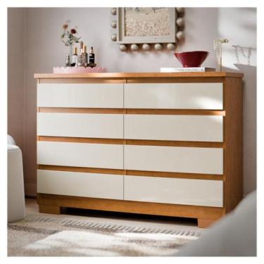 Imagem de Cômoda Grécia 8 Portas Com Corrediças Telescópicas Armário Organizador