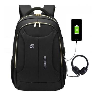 Imagem de Mochila Executiva Usb/fone Impermeável Qualidade Incrível - Maideng, P
