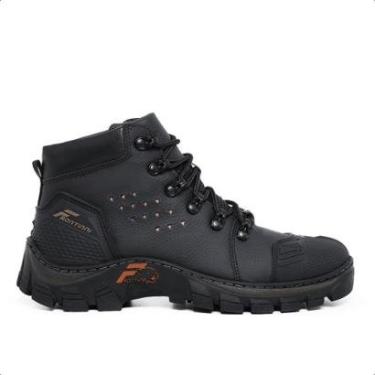 Imagem de Bota Masculina Bico Pvc Coturno Cano Alto Trabalho Botina Segurança 7005-Masculino