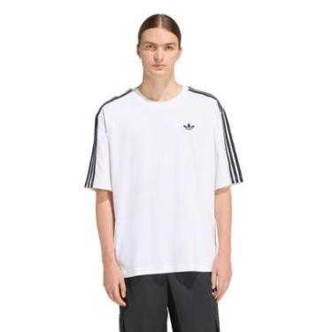 Imagem de Camiseta Adicolor Três Listras E Tamanho Grande Adidas Masculina-Masculino