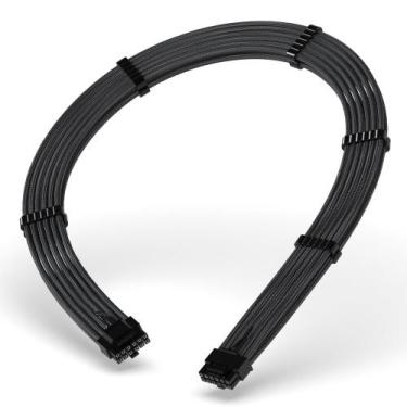 Imagem de Cabo Extensor de Fonte Rise Mode Sleeved 12VHPWR, PCIE 5.0 16pin (12+4