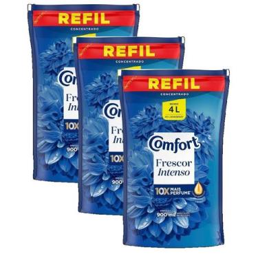 Imagem de kit 3 Amaciante Comfort Frescura Intensa Doy Pack 900ML