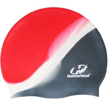 Imagem de Touca de Nataçao Silicone Lisa Colorida Multicor Hammerhead, Cinza, Br
