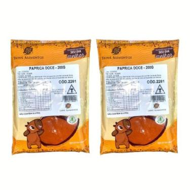 Imagem de Kit 2 Paprica Doce Sem Gluten Tainá Alimentos 400g