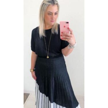 Imagem de Saia Blenda - Rgs Moda & Complemento, Preto, G
