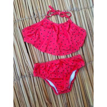 Imagem de Biquini babadinho infantil uv 50+ - Ohana Fashion, Melancia, 10