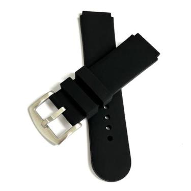Imagem de Pulseira Relógio Silicone lisa 22mm Grossa Esportiva.LC26 - Supvox, Pr