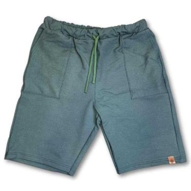 Imagem de Bermuda Masculina Malwee Esportiva Academia Casual Confortavel, Verde 