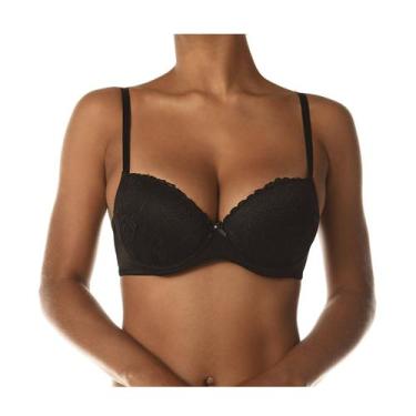 Imagem de Sutiã DeMillus Nova Gemma Bojo E Renda 067249., Preto, 42