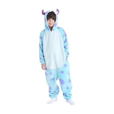 Imagem de Macacão Kigurumi Sulley Monstro S.A. Disney Infantil De 8 A 7 Anos Zon
